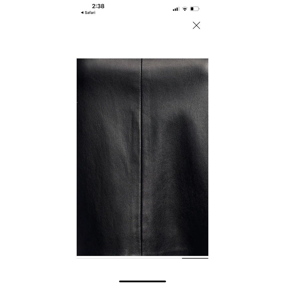 Lulus Chic Black Women's Top XS Vegan Leather Black Zip Black Elegant READ - Picture 4 of 13